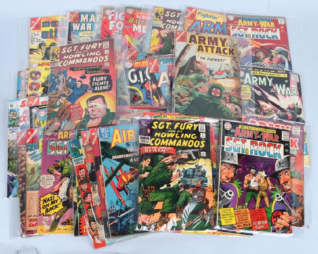 HUGE LOT OF 12c MILITARY COMIC BOOKS & MORE (1 of 5)