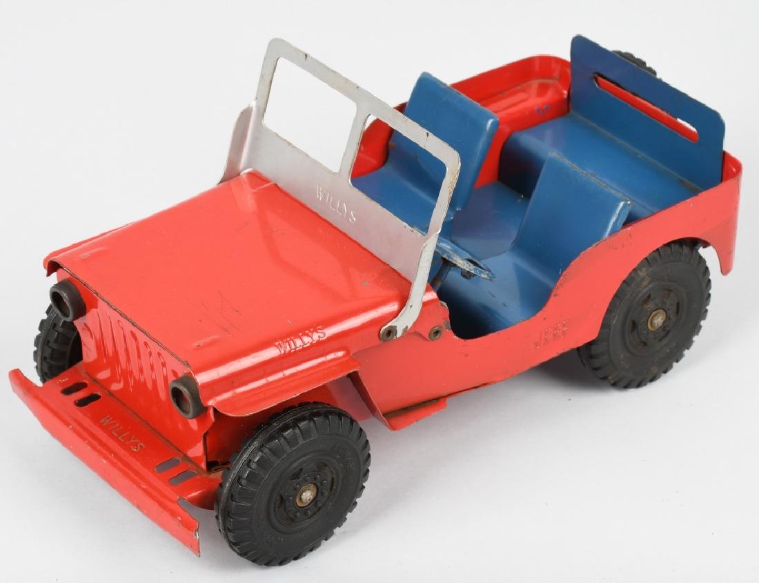 MARX pressed steel WILLYS JEEP w/ ELECTRIC LIGHTS (1 of 6)