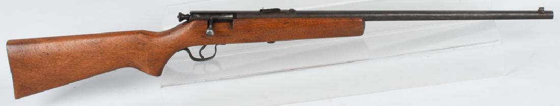 J.C. HIGGINS MODEL 101.24, .22 BOLT RIFLE: Pre 1968, no serial number. 22" barrel with very good bore. Mostly smooth metal with finish turning brown. Very Good wood stock. Action works well. Very Good*