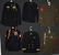 LOT OF 10 US ARMY, NAVY, USMC UNIFORMS, HATS