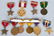 WWII US LOT OF NUMBERED MEDALS, SILVER STAR, DSM - 4