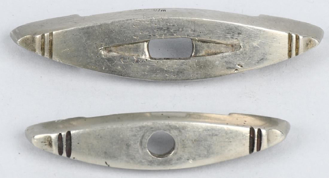 WWII NAZI GERMAN MATCHING PR SA DAGGER CROSSGUARDS: WWII Nazi German matching set of crossguards for SA Dagger. First pattern solid nickel, Gau marked WM. Condition excellent.