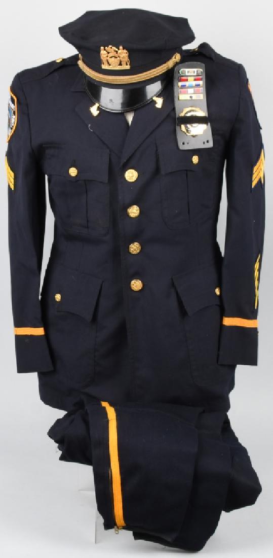 NYPD MOUNTED POLICE UNIFORM WITH BADGE, HAT