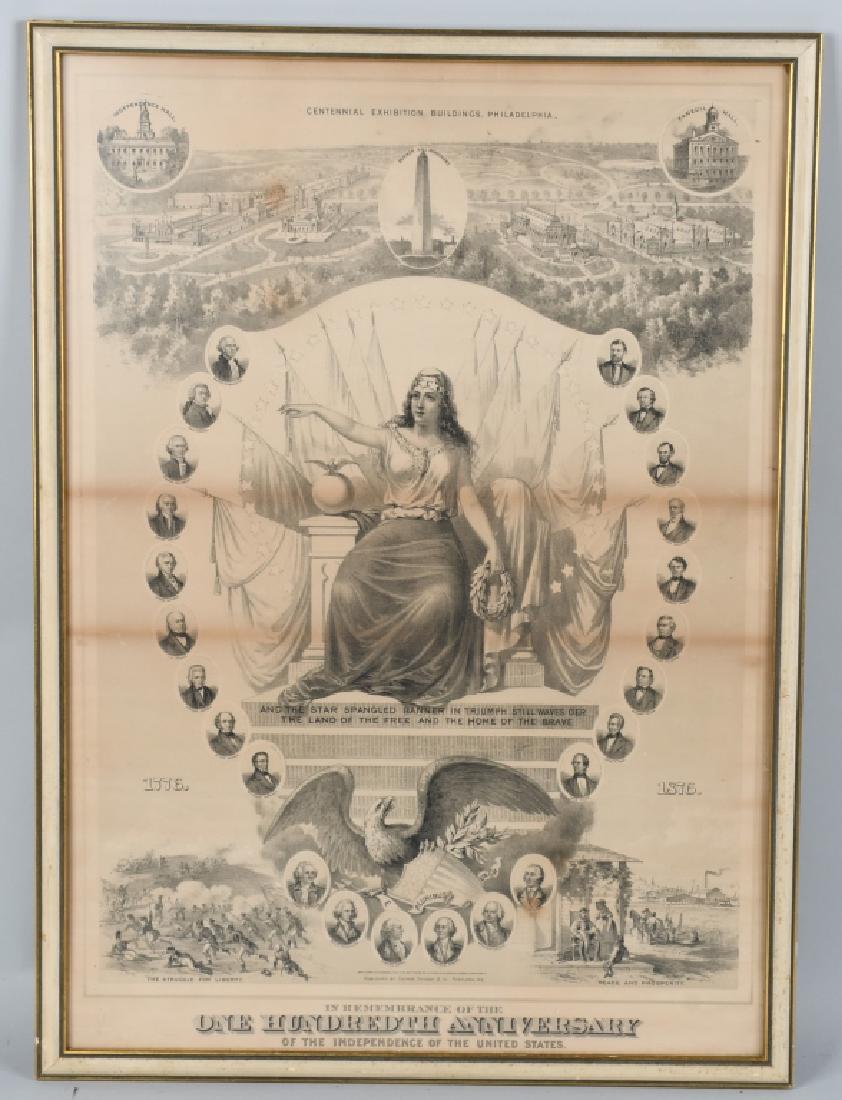 1876 CENTENNIAL EXHIBITION DISPLAY POSTER (1 of 10)