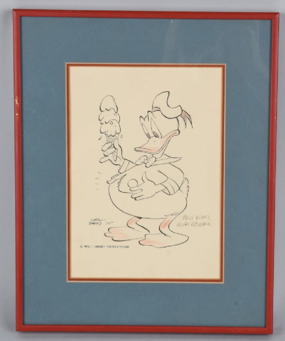 CARL BARKS DONALD DUCK DRAWING (1 of 4)