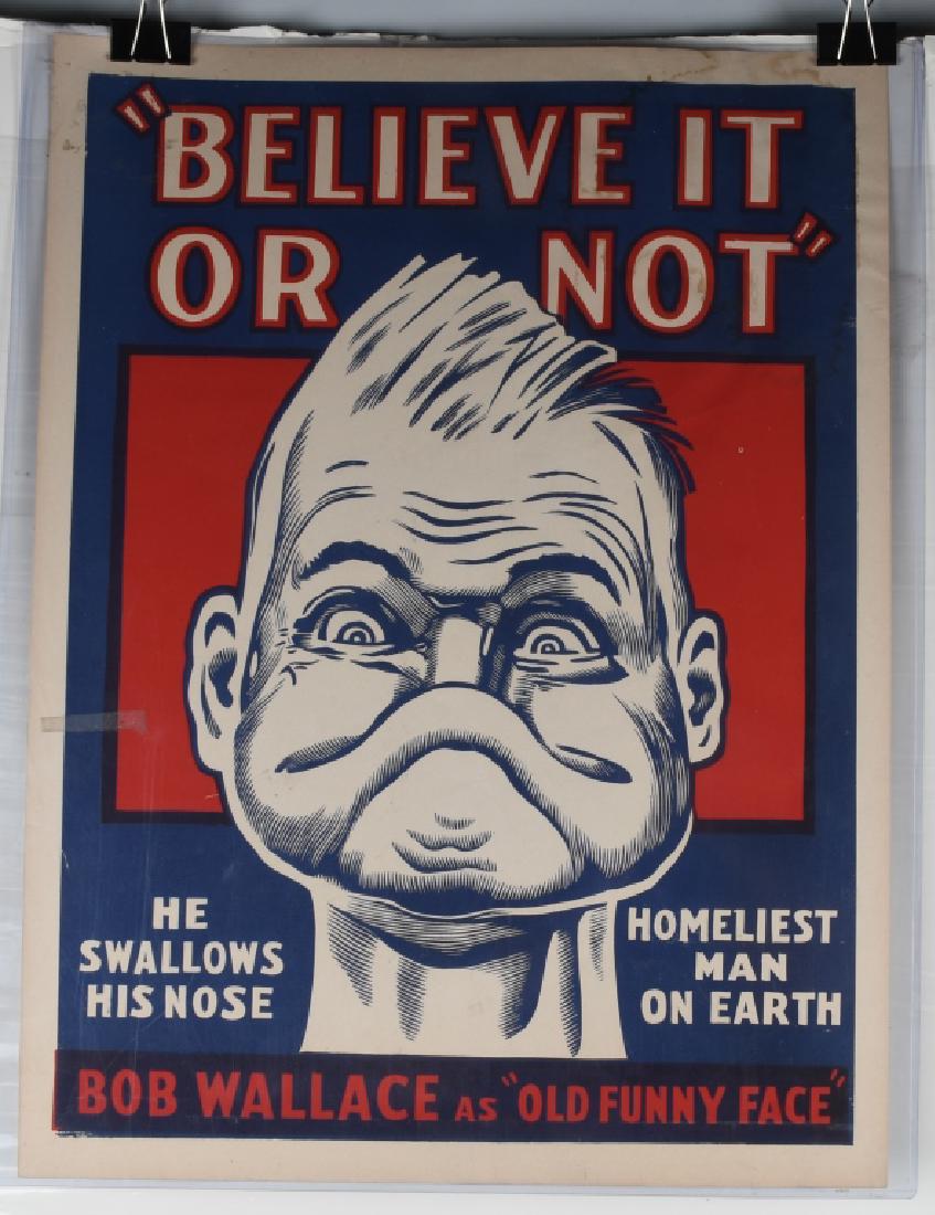 BOB WALLACE OLD FUNNY FACE POSTER (1 of 4)