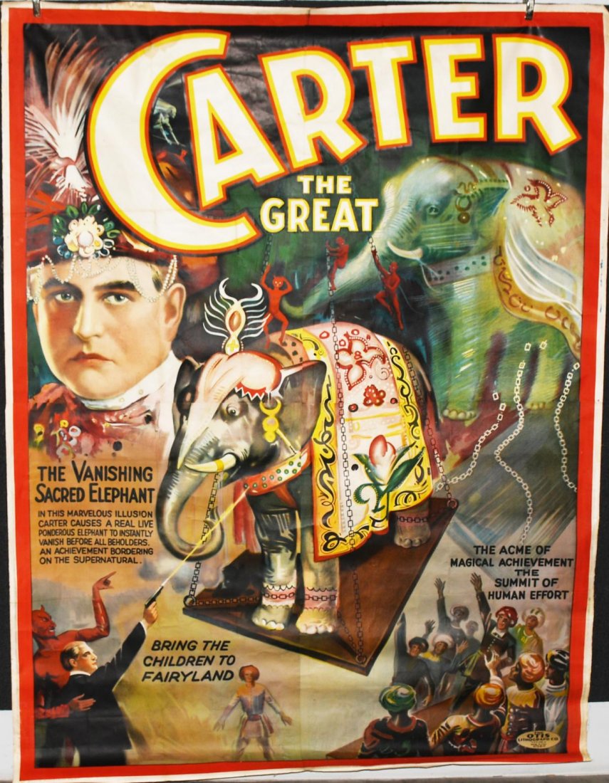 1921 CARTER THE GREAT MAGIC POSTER 8 SHEET (1 of 8)
