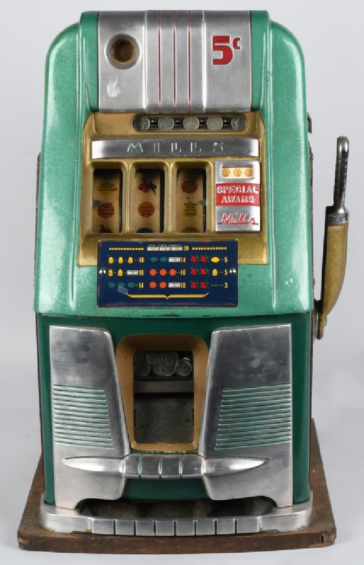 5c MILLS HIGH TOP SLOT MACHINE