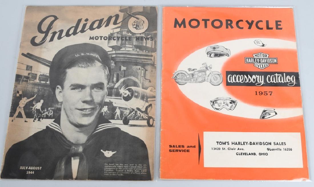 INDIAN NEWS & 1957 HARLEY DAVIDSON CATALOG (1 of 5)