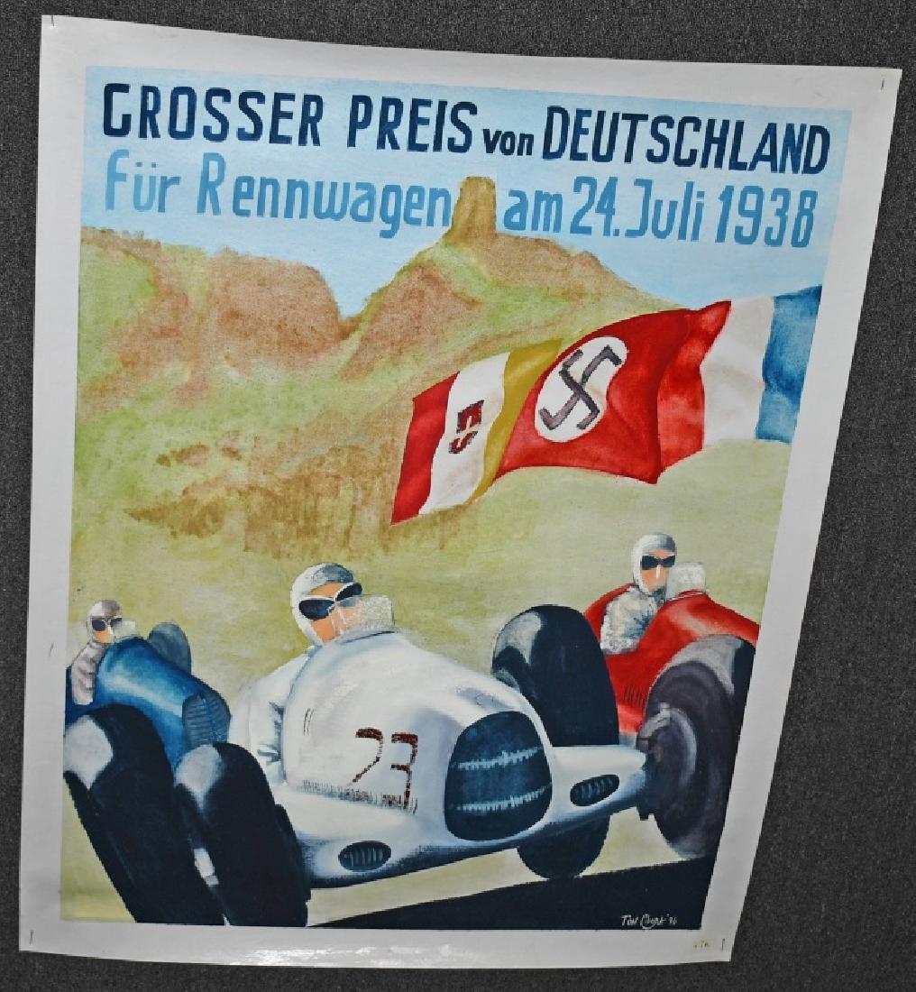 THOMAS CIBORT 1938 GERMAN RACE PRINT (1 of 3)