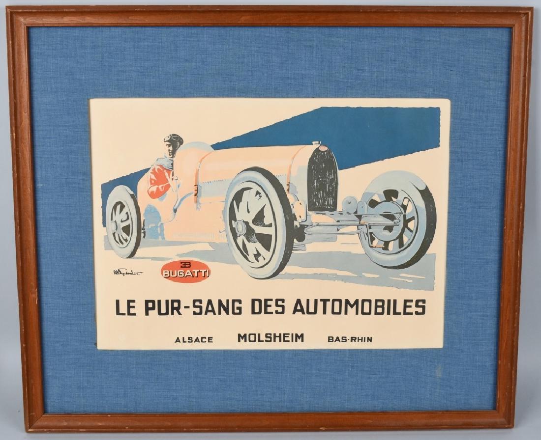 JULIUS ENGELHARD "BUGATTI RACE CAR" PRINT (1 of 2)