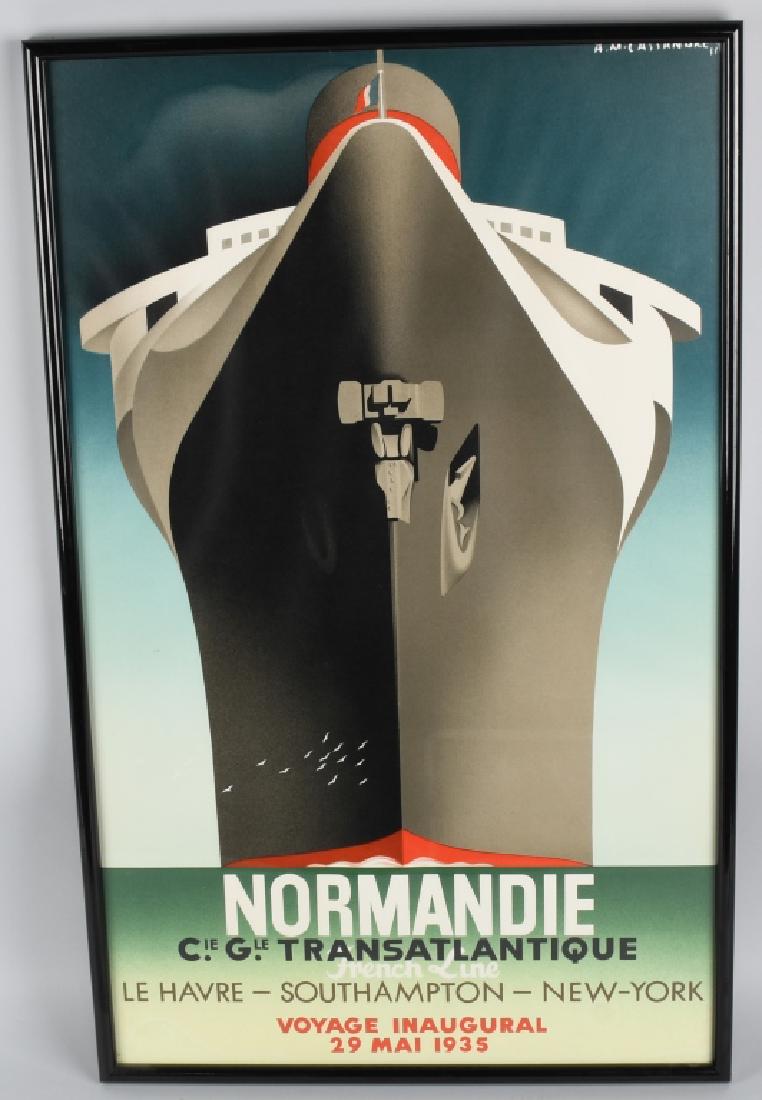 TSS NORMANDIE TRAVEL POSTER (1 of 2)