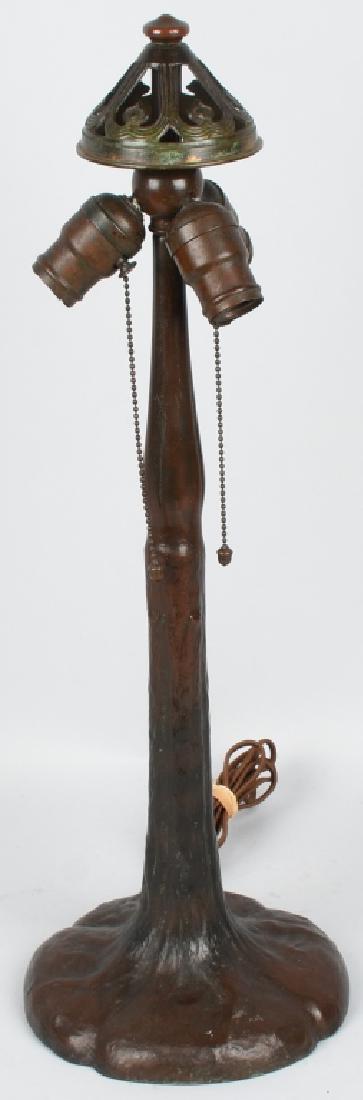 HANDEL BRONZE 3 SOCKET TREE TRUNK TABLE LAMP BASE (1 of 6)