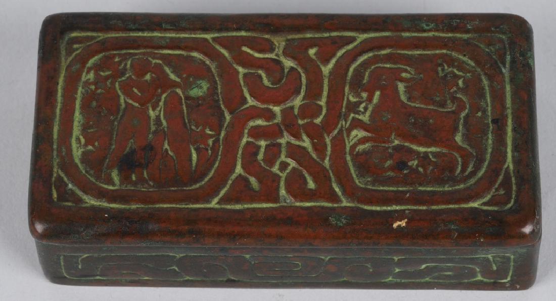 TIFFANY STUDIOS ZODIAC STAMP BOX (1 of 4)