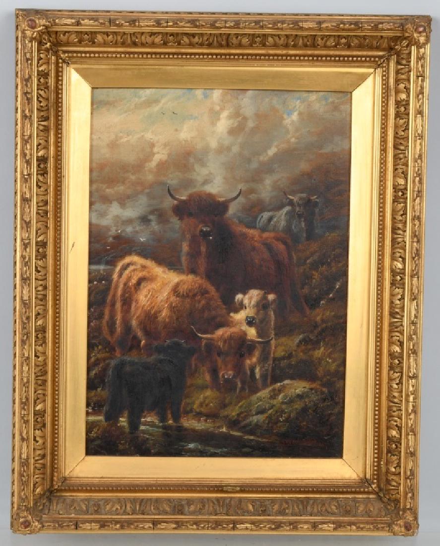 ROBERT WATSON "HIGHLAND CATTLE" OIL PAINTING (1 of 7)