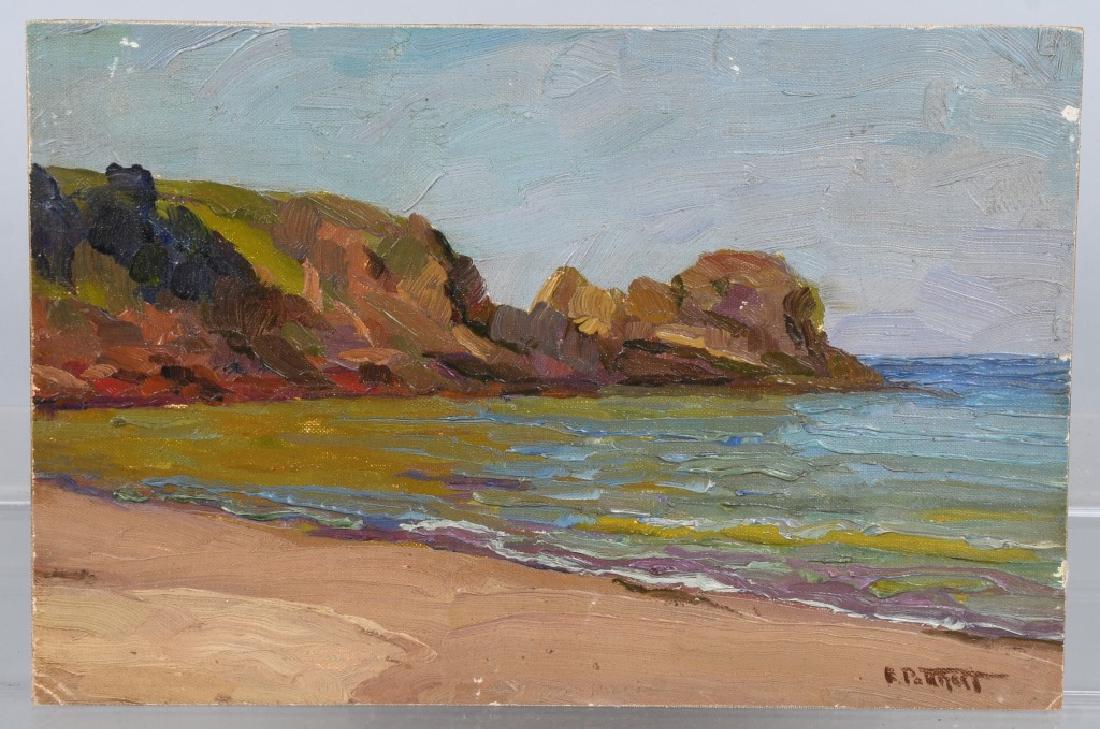 EDWARD POTTHAST 1857-1927 AMERICAN "BEACH SCENE" (1 of 7)