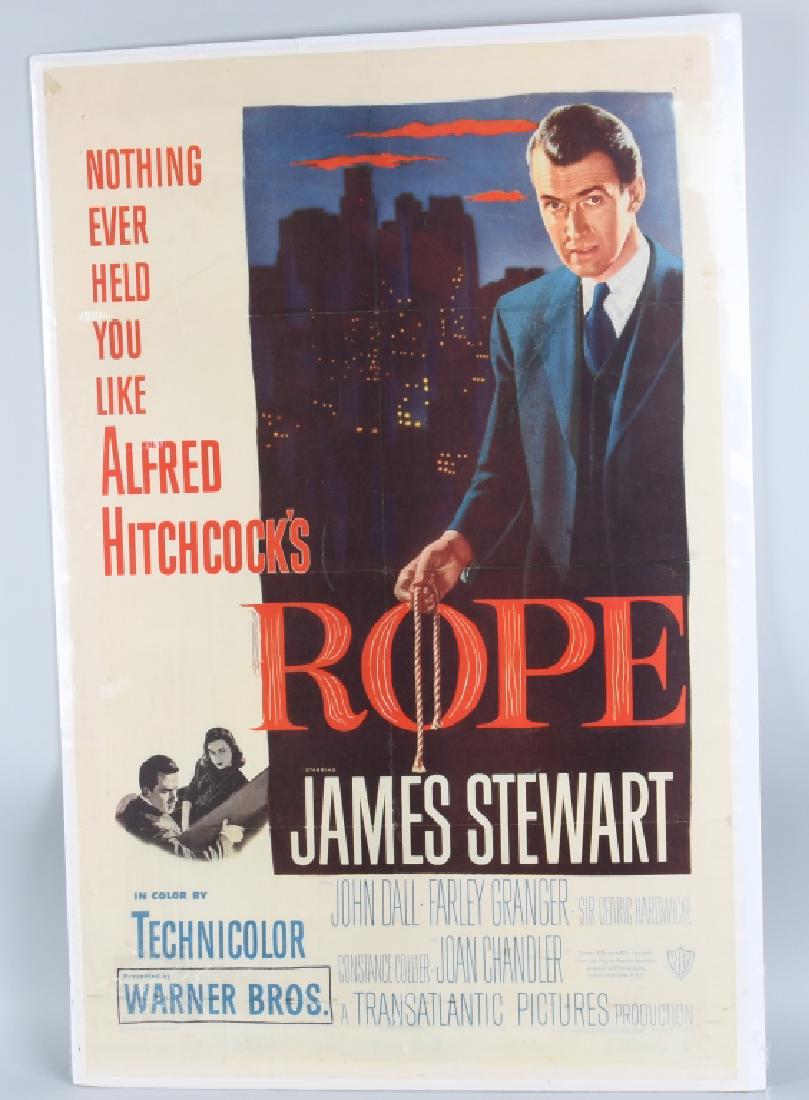 A 'Rope' Linen Backed Movie Poster, 1948 (1 of 2)