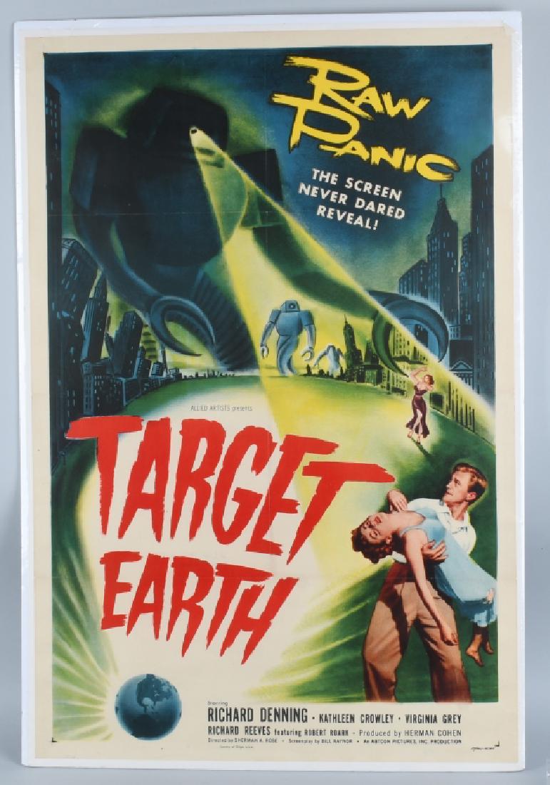 A Target Earth Linen Backed Movie Poster 1954 (1 of 2)