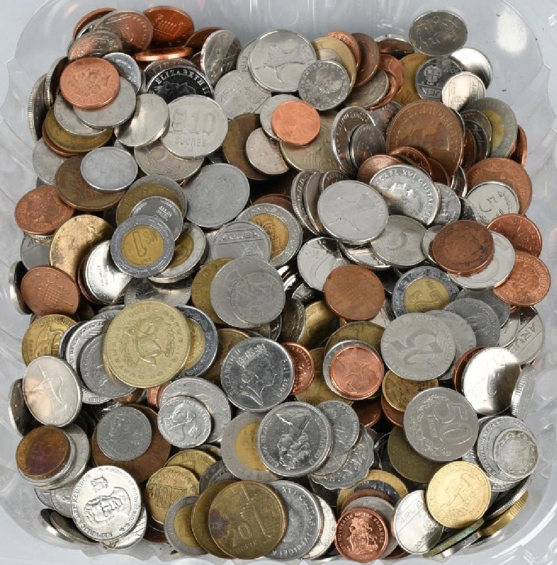 LARGE LOT OF FOREIGN COINS (1 of 6)