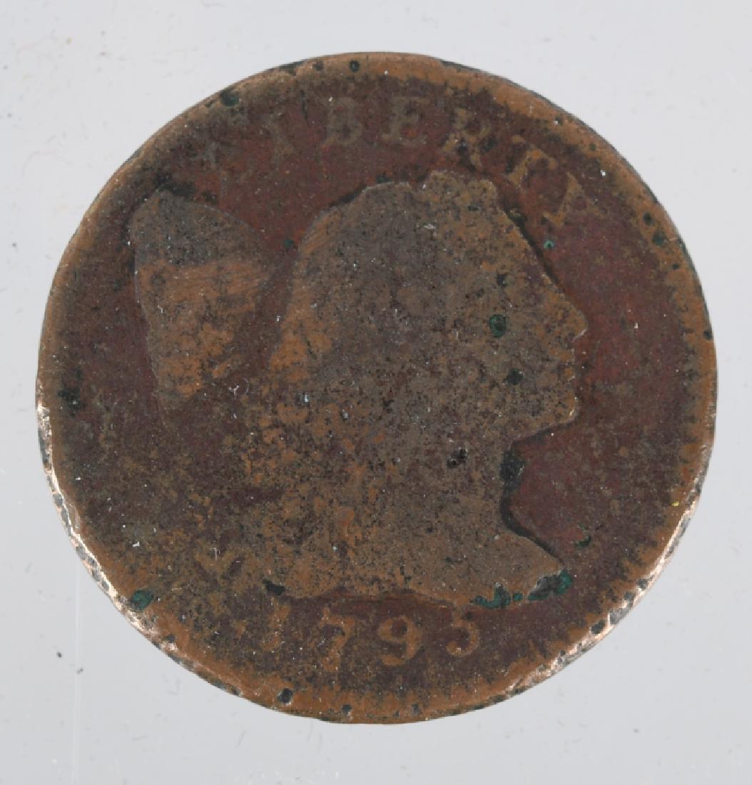 1795 US LARGE CENT, PLAIN EDGE, UNGRADED (1 of 2)