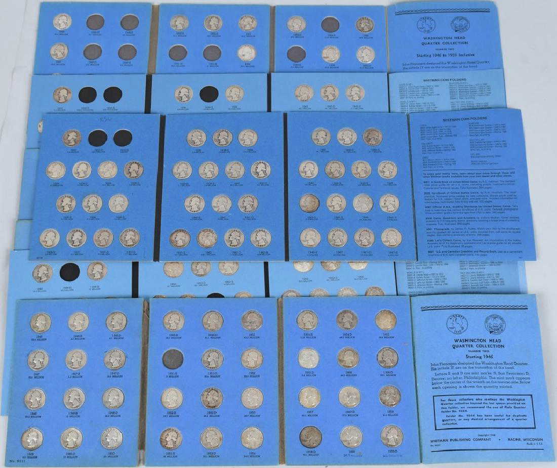 Download 7- US 90% WASHINGTON QUARTERS SET BOOKS 1932-1964