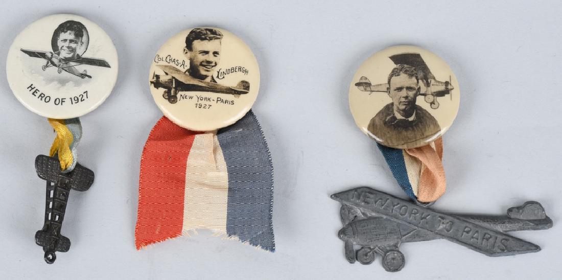 3- 1927 CHARLES LINDBERGH BADGES (1 of 5)