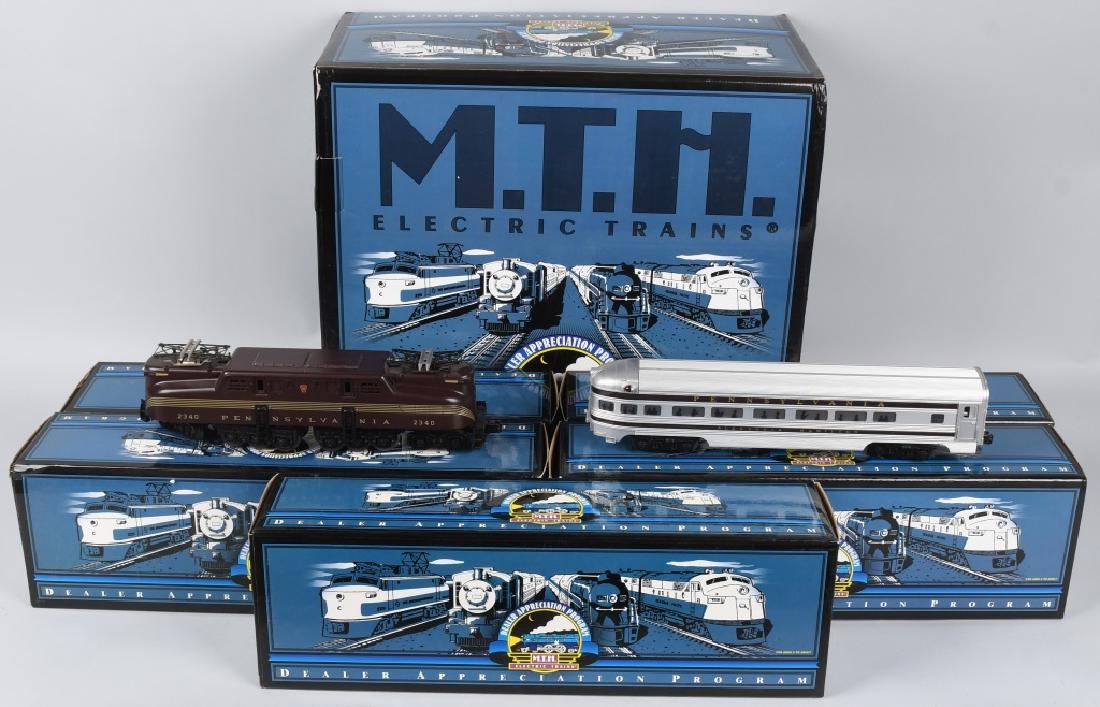 MTH DAP CONGRESSIONAL SET 20-80002E: MTH dap congressional set 20-80002e Engine & 4 cars 2340 GG-1 electric engine with proto 2.0 sound. 4 aluminum passenger set 2 coach cars, vista dome car and observation car all excellent condition or