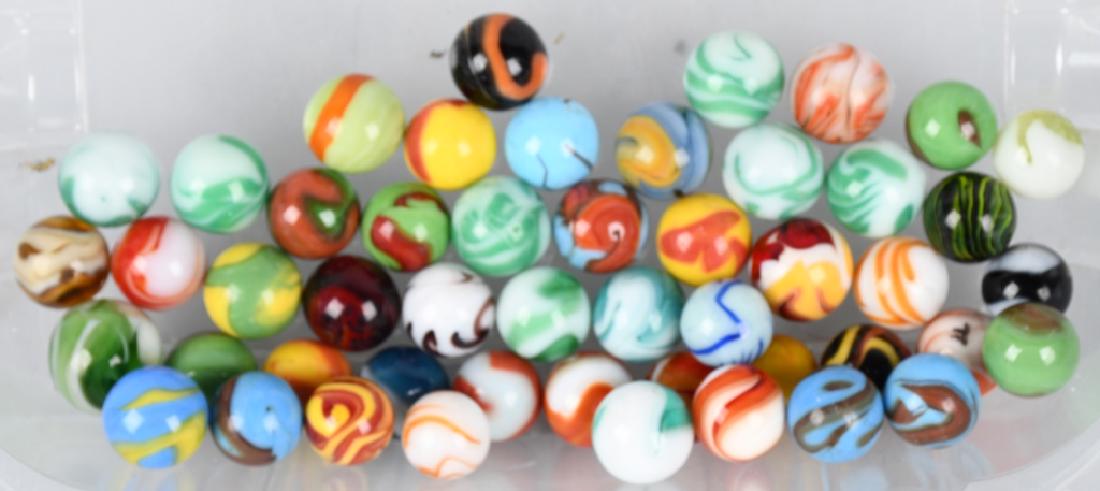 LOT OF CHRISTENSEN AGATE MARBLES: Great lot of Christensen Agate Marbles. Very nice colors. Near Mint