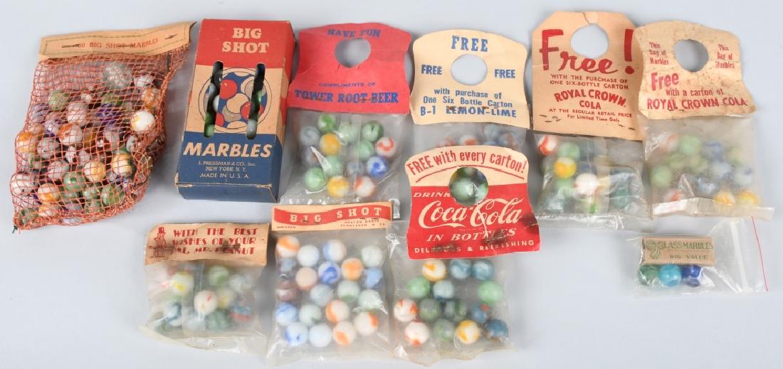 NEW OLD STOCK MARBLES: New Old Stock Bags of Marbles. Near Mint