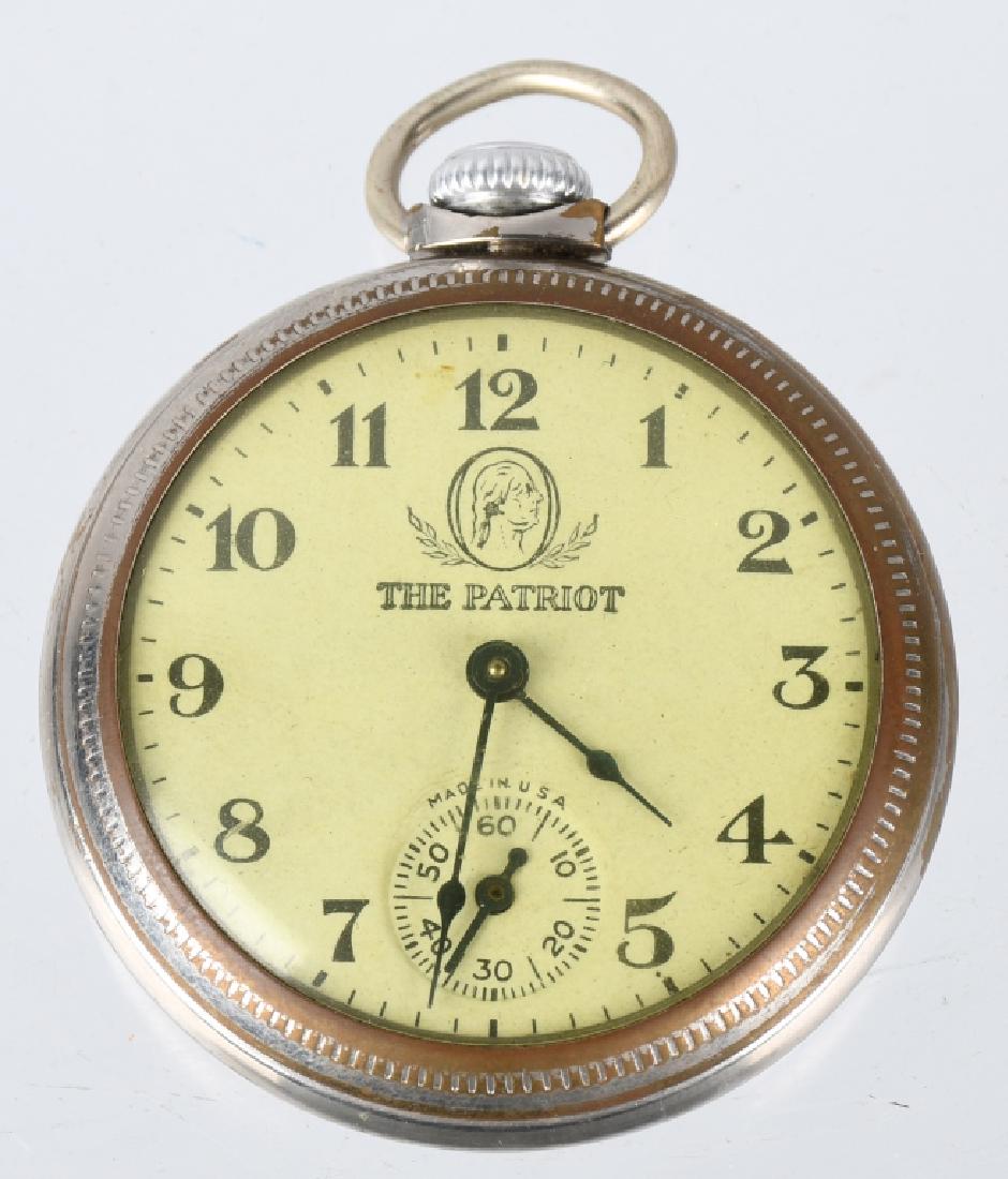 1932 WASHINGTON BICENTENNIAL POCKET WATCH: 1932 George Washinton Bicentennial Patriot Pocket Watch. Not working. 50mm