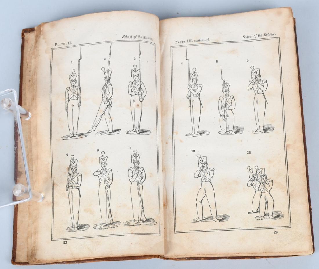 1830 US ARMY ABSTRACT of INFANTRY TACTICS MANUAL: Published in 1830 by Hillard, Gray Little and Wilkins, Boston Leather bound 137 pages with many illustrations. general wear. Very Good