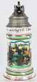 IMPERIAL GERMAN LITHOPANE REGIMENTAL STEIN SAXON