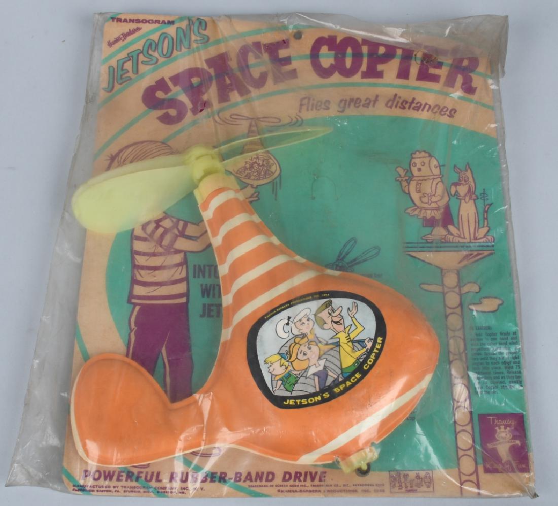 TRANSOGRAM JETSONS SPACE COPTER MIP: Scarce New Old Stock. 13 1/2" Excellent