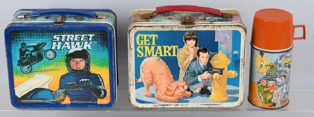 2 VINTAGE LUNCH BOXES GET SMART STREET HAWK - Mar 30, 2019 | Milestone