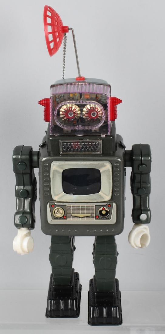 ALPS Battery Op TELEVISION SPACEMAN: Excellent all original and complete Television Spaceman Robot. Look basically never played with condition. Worked when tested. Has original antenna key. 14" Excellent