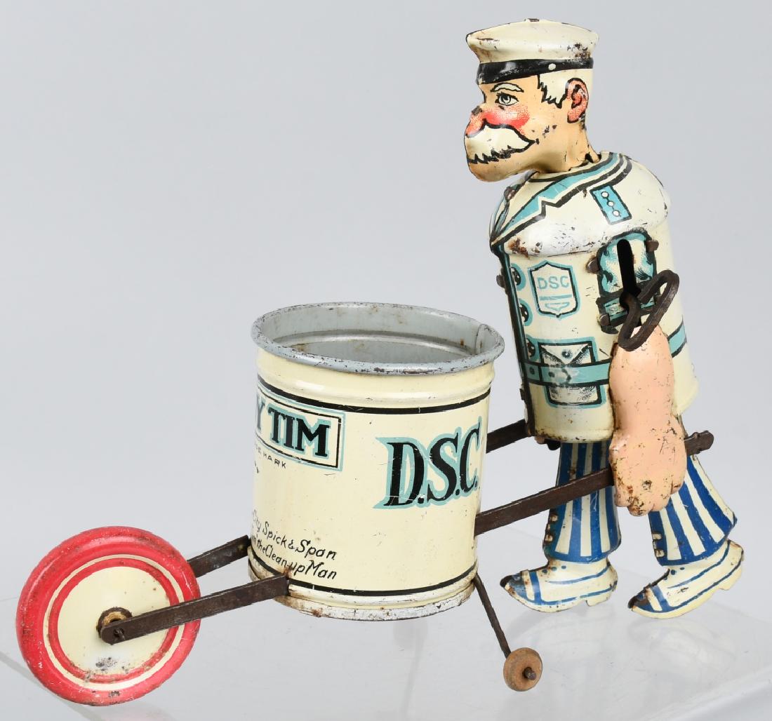 MARX Tin Windup TIDY TIM: All original and complete. Windup works. Very Good-Excellent