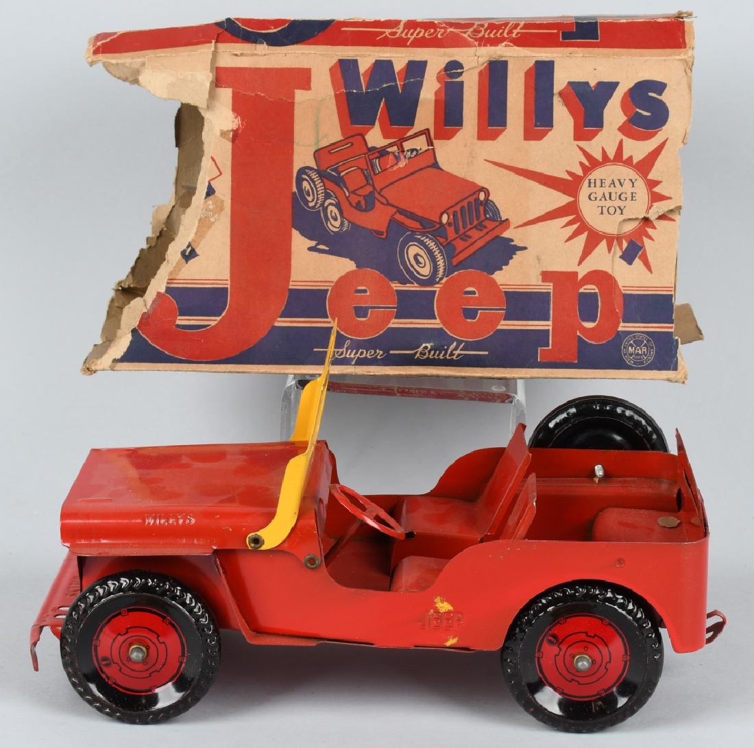 MARX pressed steel WILLYS JEEP w/ BOX