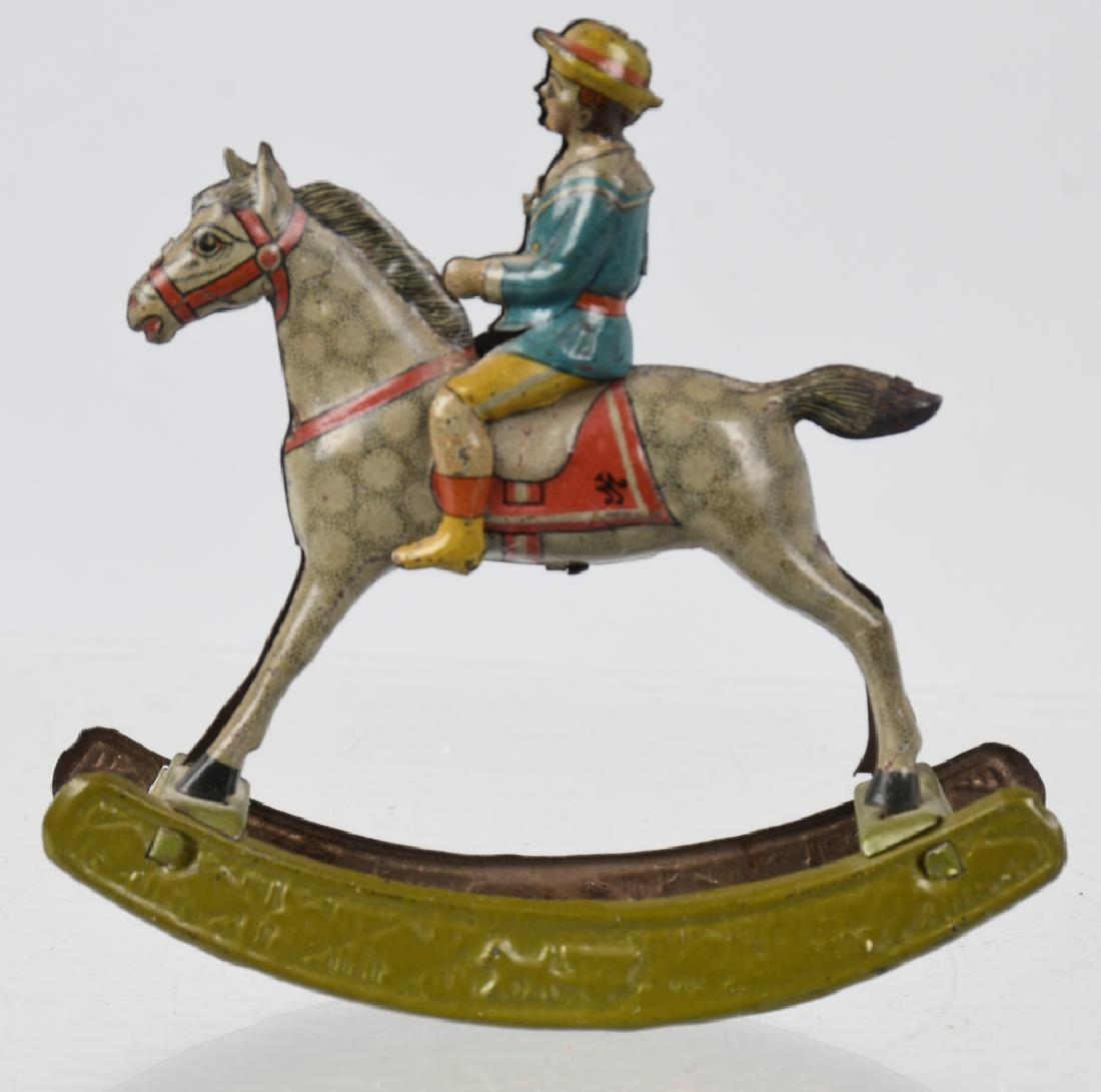 tin rocking horse
