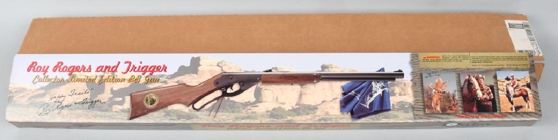 DAISY LIMITED ED. ROY ROGERS & TRIGGER BB GUN MIB: Daisy Collectors Limited Edition Roy Rogers and Trigger BB Gun. New Old Stock in the Box. Comes with shipping Box. 37" Near Mint