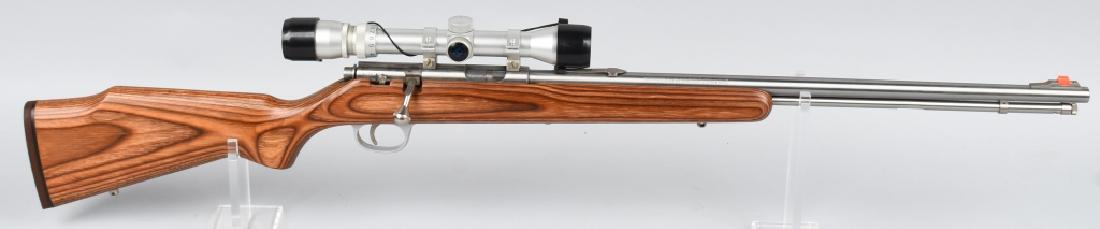 MARLIN MODEL 883SS 22 WMR BOLT ACTION RIFLE: SN 07626081. 22" Barrel bolt action rifle in .22 WMR. Marlin Model 883 SS (Stainless Steel) features stainless steel finish on barrel, receiver, and trigger. Laminated wood stock. Fitted with a Bushne