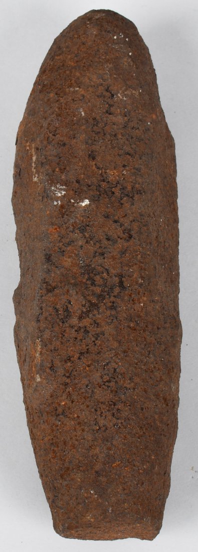 CIVIL WAR WHITWORTH 12LB BOLT: Solid shot Whitworth 12lb bolt. Sir Joseph Whitworth patented this projectile on April 23, 1855. The Great Britain patent was #903. The Whitworth cannon was imported from England by both sides during 