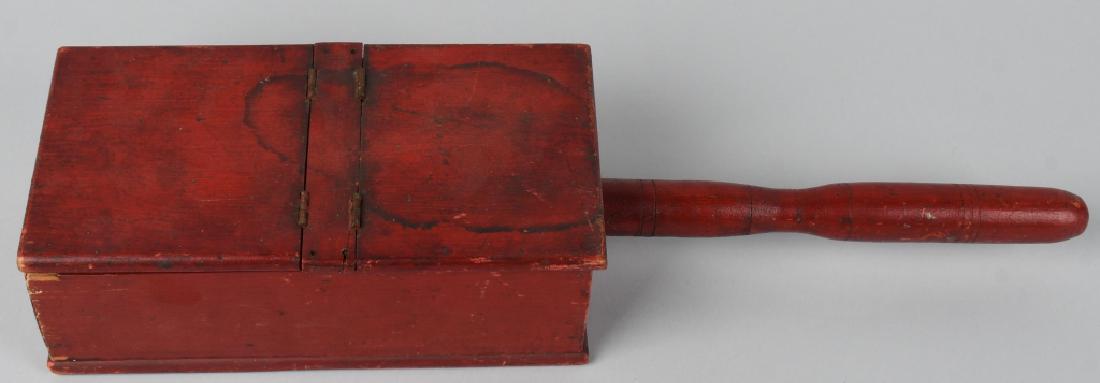 19th CENTURY WOODEN BALLOT BOX: All original and complete. Nice red paint. Comes with ballot balls. Many of these were used in GAR Halls. 21" Excellent