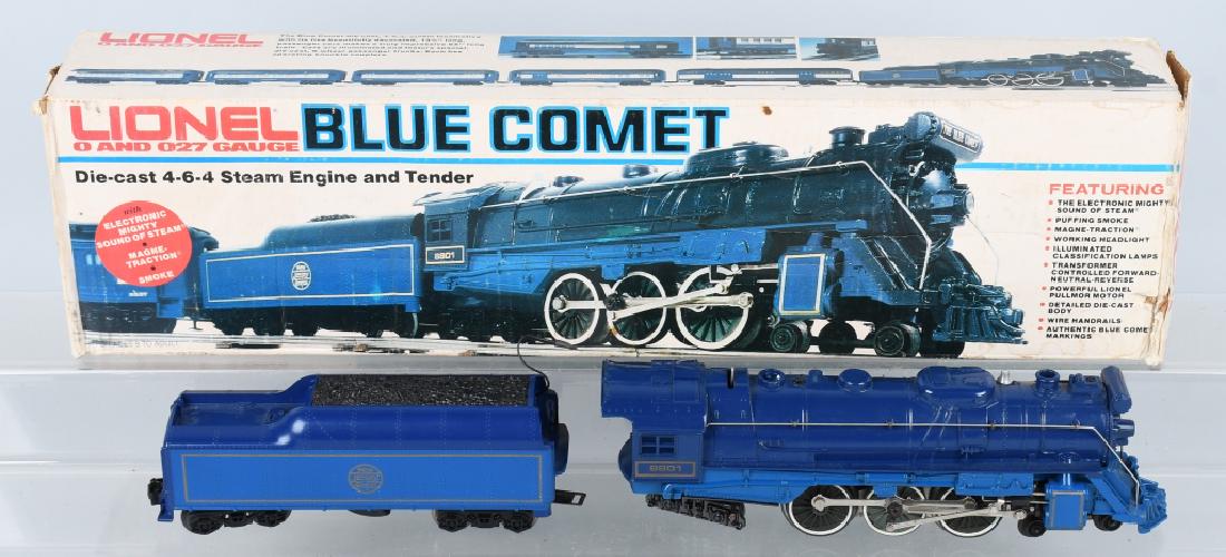 LIONEL #6-8801 BLUE COMET ENGINE & TENDER: All original Engine and Tender. With Box. Excellent
