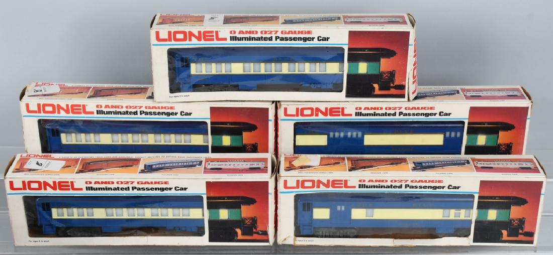 LIONEL O-GAUGE SET OF 5 BLUE COMET CARS MPC: Lionel o-gauge set of 5 blue comet cars mpc. 9536,9537,9538,9539 & 9540. Excellent condition in original boxes. Untested