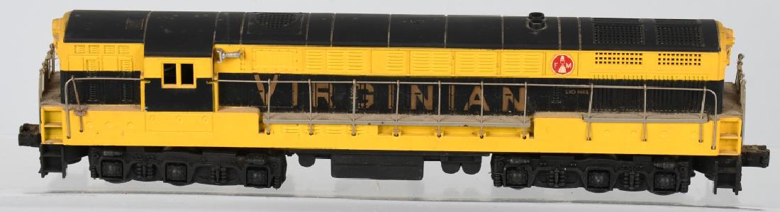 LIONEL O-GAUGE VIRGINIAN No. 2331 FM LOCOMOTIVE: All original Lionel No. 2331 Vriginian locomotive that should clean to a higher grade. Untested. 16", Very Good
