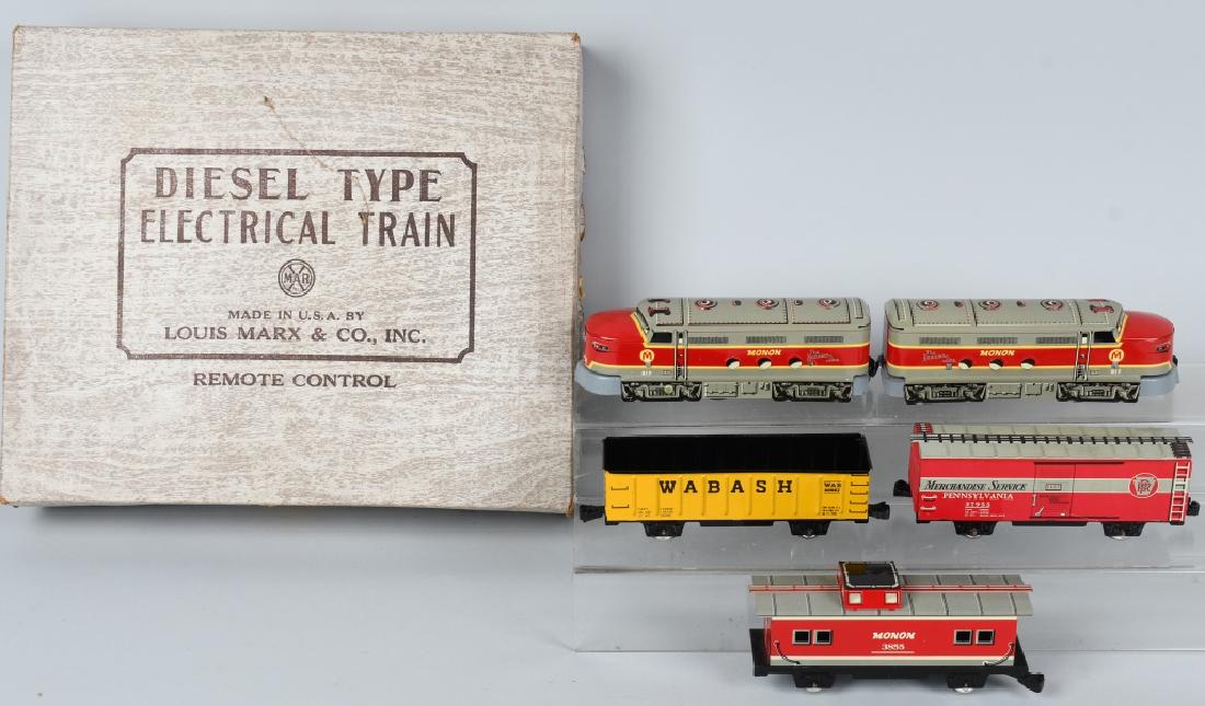 electric train set by marx