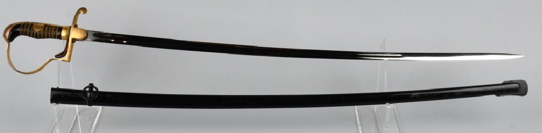 WWII NAZI GERMAN NCO SWORD BY EICKHORN: This is the plain nickel Dove Head sword worn by Army NCO's. The hilt retains gilted plating which shows age mainly to the pommel. The grip is carved wood covered in black celluloid. This celluloid re