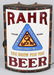 RAHR BEER VITROLITE CORNER SIGN