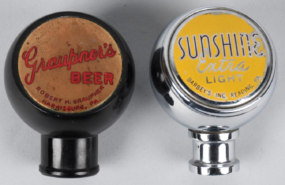 GRAUPNER'S & SUNSHINE EXTRA BEER TAP KNOBS: Graupner's and Sunshine Extra Beer Tap Knobs. Excellent