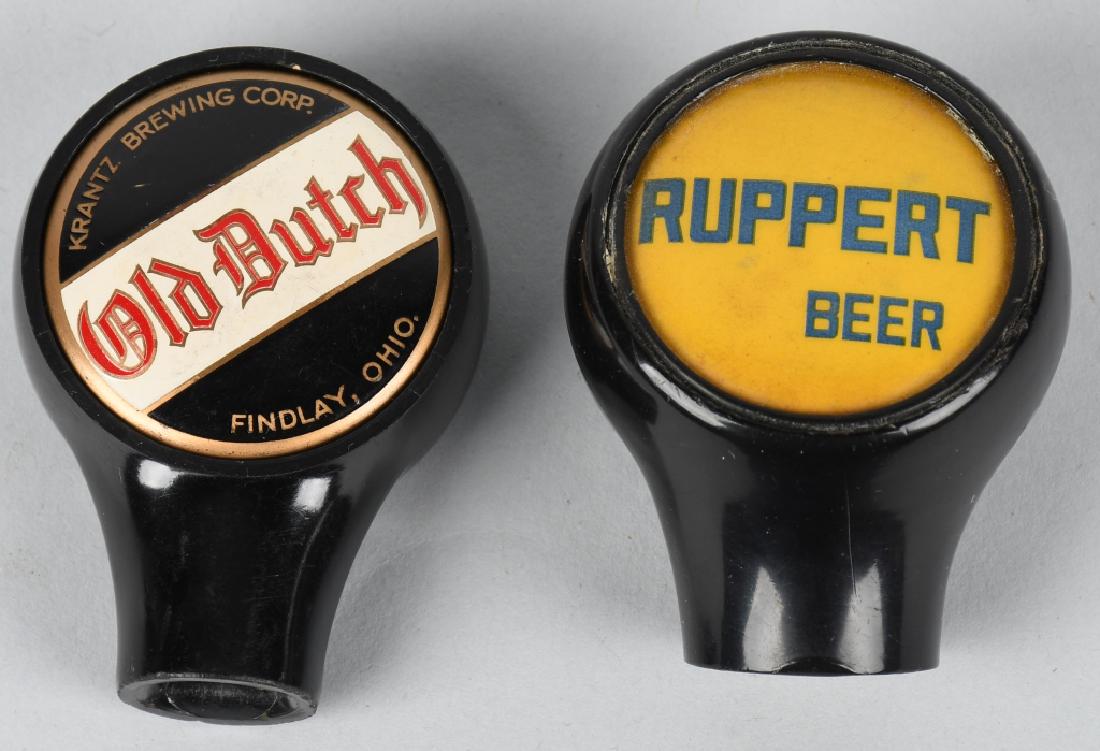 OLD DUTCH & RUPPERT BEER TAP KNOBS: Old Dutch and Ruppert Beer Tap Knobs. Excellent